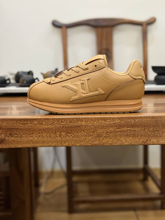 Louis Vuitton x Nigo collaboration Fw25 DDD Buttersoft. This shoe features a com