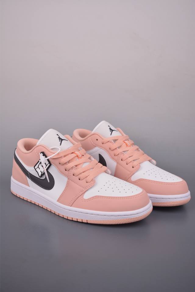 Air Jordan 1 Low Arctic Pink DDD AJ1 Low-top Casual Sneakers, Synchronized with
