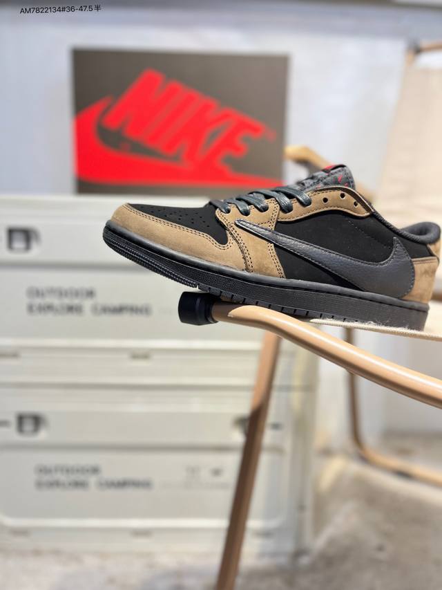 Factory Grade Top Layer Leather Air Jordan 1 Low Golf Sp Neutral Oliv AJ1 Jorda