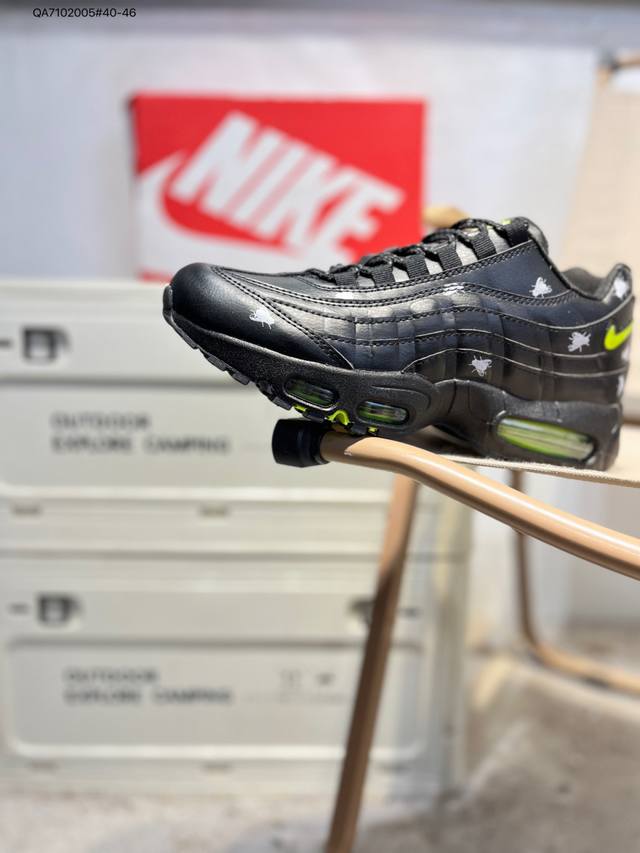 Cdg X Nike Air Max 95 Collaboration Retro Trend Versatile Air Cushioning Running