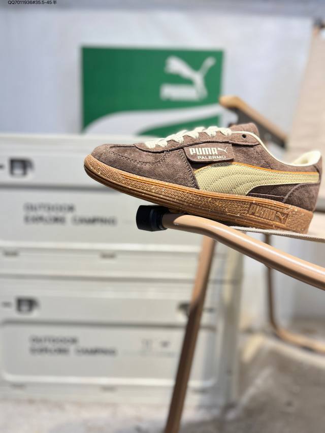 Puma Palermo Summer Nylon Fabric Top Layer Cowhide Fashion Casual Non-Slip Shock