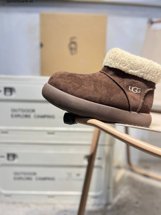 Ugg Snow Boots Waterproof Suede Leather Upper Ugg W Neuel Series Autumn/Winter N