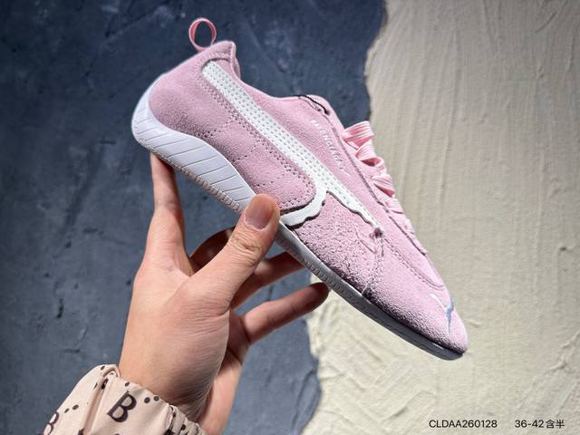 Puma x Balenciaga Speedcat series low-top casual shoes in suede round toe with d