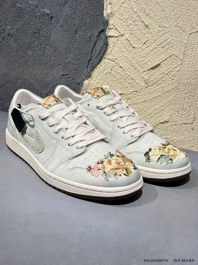 New Arrival Real Shot DDD Air Jordan 1 Low Blue Lemon AJ1 Jordan 1 Low-top Blue