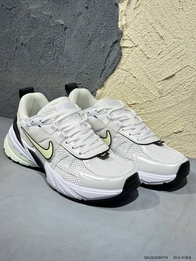 Nike V2K Runtekk Grey/White DDD Shock Absorbing, Anti-Slip Retro Low-Top Running