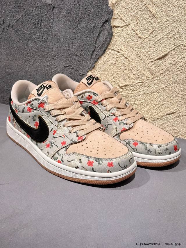 New Arrival Real Shots DDD Aj1Low Low-top: Hachimura Sumi Collaboration Crane Em