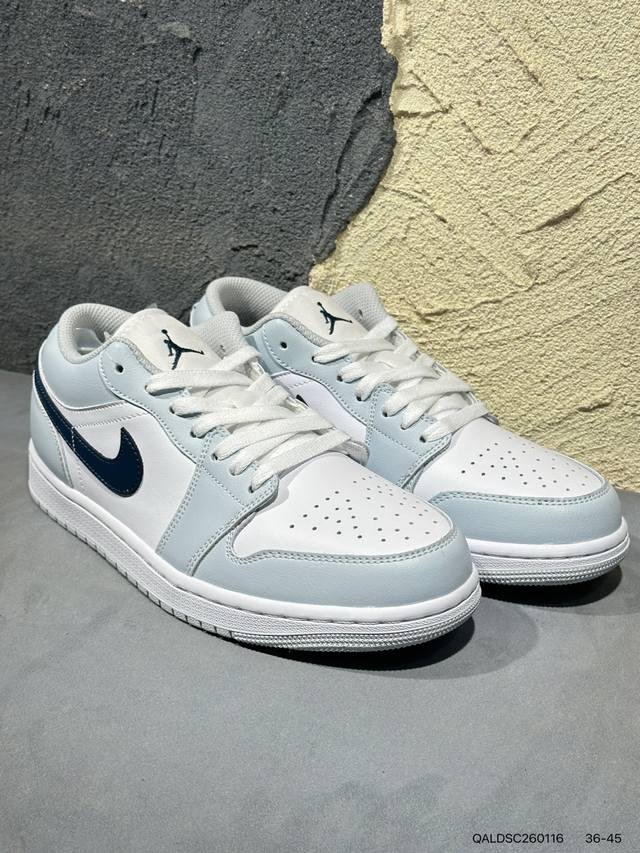 New Arrival Real Shot DDD Air Jordan 1 Low Blue Lemon AJ1 Jordan 1 Low-top Blue
