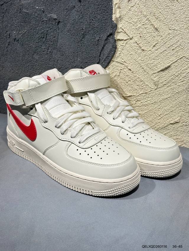 Nike Air Force 1 Low "Mid-Top" DDD Original factory punch-cut leather, clean wi