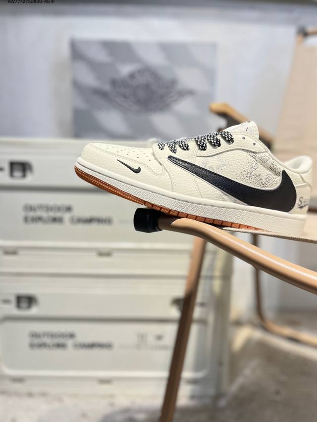 Factory Grade Top Grain Leather Jordan Air Jordan 1 Low AJ1 Basketball Shoes Of