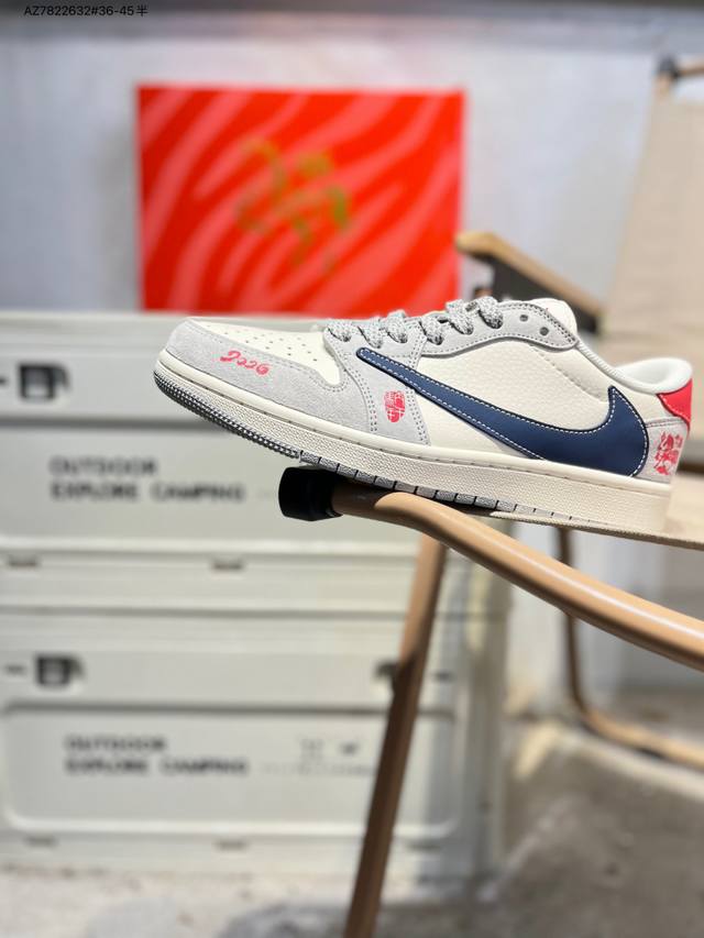 Factory Grade Top Grain Leather Jordan Air Jordan 1 Low AJ1 Basketball Shoes Of