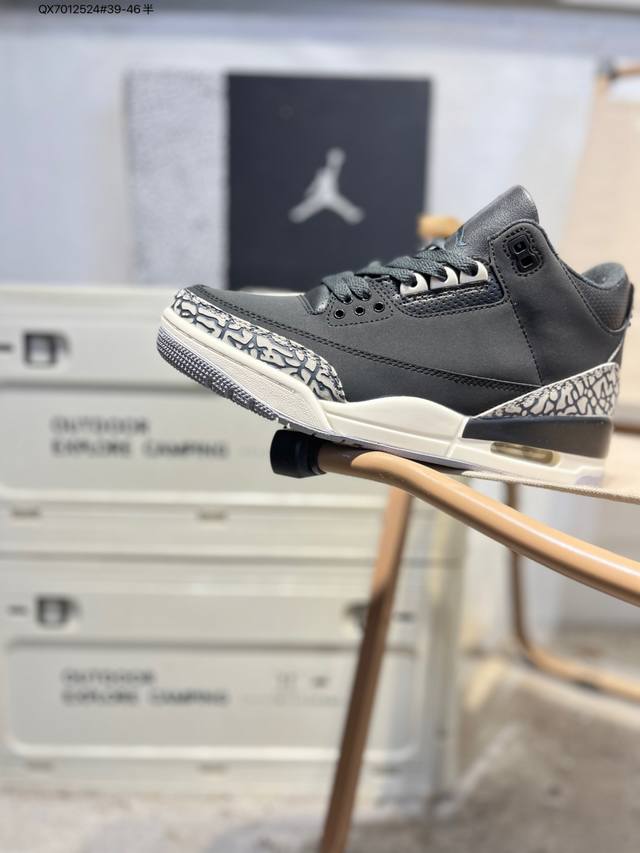 Nike Air Jordan 3 Retro Michael Jordan AJ3 Mid-Top Retro Casual Sports Culture B