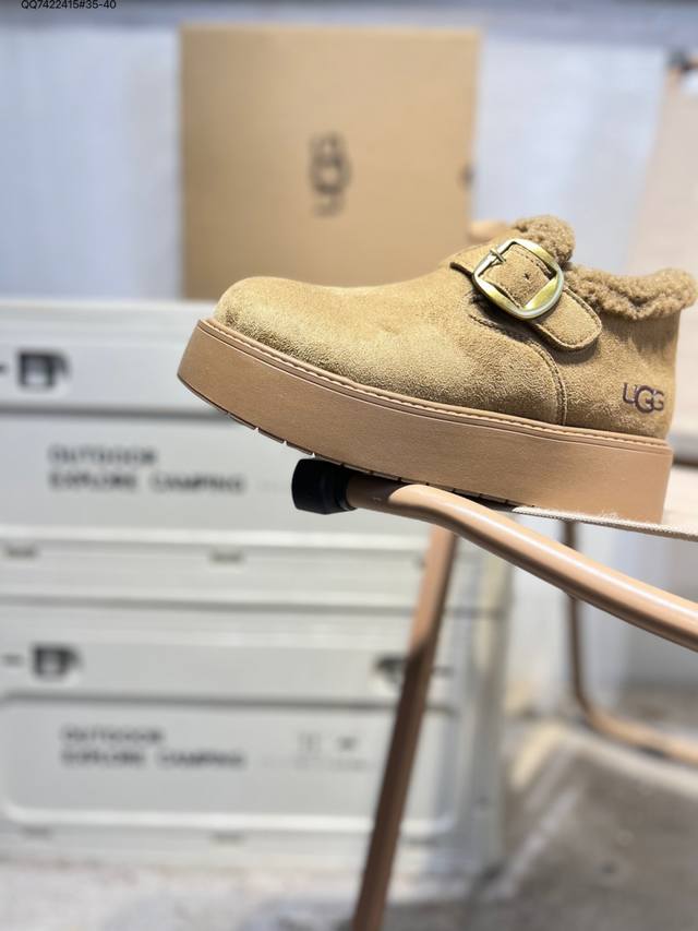 Ugg Snow Boots Waterproof Suede Leather Upper Ugg W Neuel Series Autumn/Winter N