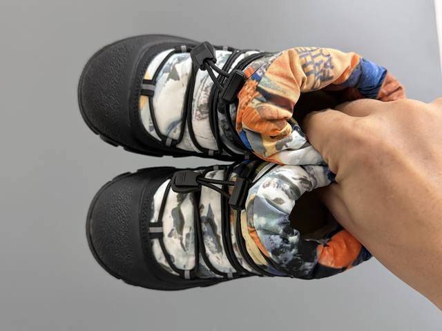 The North Face New Lace-up High-top Children's Snow Boots DDD Size: 26-37 DDD C