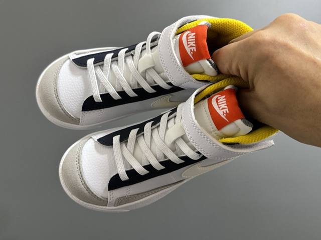 Original Blazers Mid-High Top Velcro Children's Sports Shoes DDD Size: 28-37 DD
