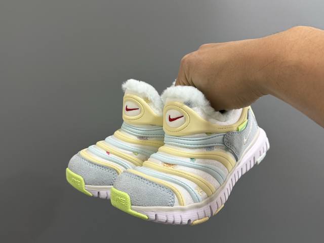 Kids' Shoes (G-version) - Fleece-lined Caterpillar Slip-on Style. Size: 28-37.5