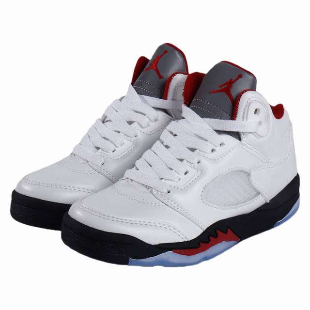 Jordan 5 kids' shoes, sizes 22-35. DDD original retro version, RB leather mater
