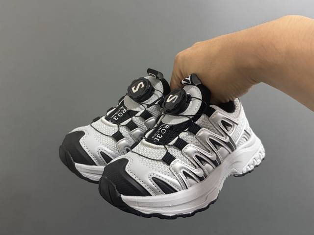 Overseas Version Salomon New 3D Buckle Children's Sports Shoes DDD Size: 26-37
