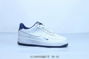 Nike Air Force 1 Af1 Nike Air Force One Casual Sneakers White And Blue Item Numb
