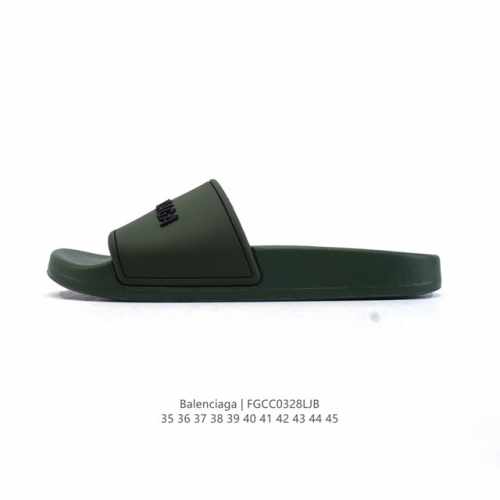 110 balenciaga/ Pu 3D Tpu Balenciaga Logo Pool Slides 35-45 Fgcc