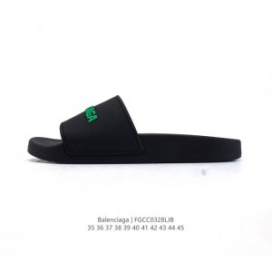 110 balenciaga/ Pu 3D Tpu Balenciaga Logo Pool Slides 35-45 Fgcc