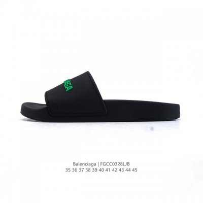 110 balenciaga/ Pu 3D Tpu Balenciaga Logo Pool Slides 35-45 Fgcc
