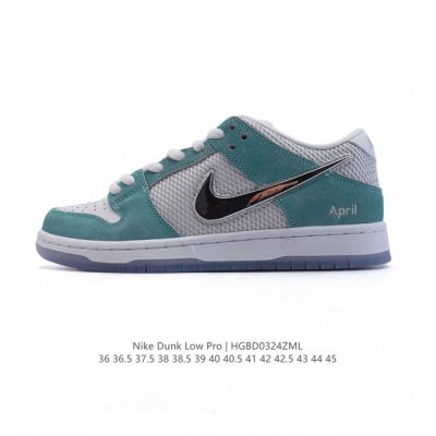 220 April Skateboards X Nk Sb Dunk Low Sb Turbo Green Swooshes A