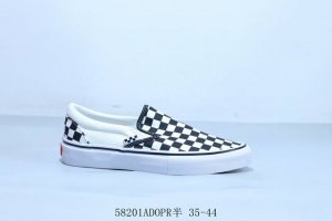 Vans X Black And White Checkerboard Slip-On Slippers 58201Adopr Half 35-44