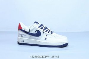 Nike Air Force 1 Af1 Nike Low-Top Air Force One Casual Sneakers Lv Straps Item N