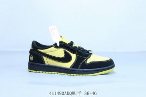 Nike Air Jordan 1 Low Gs White Black Pink Aj1 Jordan Generation Low-Top Classic
