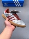 True Half Size! Adidas Originals Samba Long Tongue German Training Shoes Non-Sli
