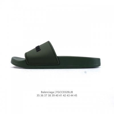 110 balenciaga/ Pu 3D Tpu Balenciaga Logo Pool Slides 35-45 Fgcc
