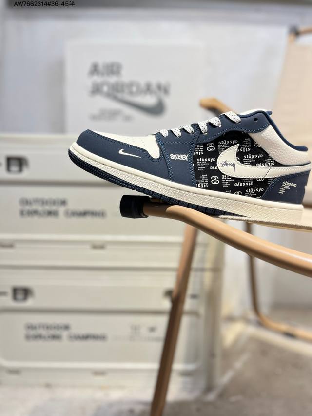 Company-grade first-layer Pistusi x Jordan Air Jordan 1 Low Aj1 low-top series